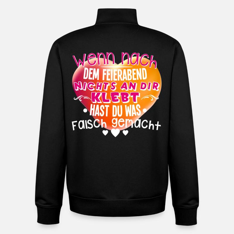 Erzieherin - Unisex Organic Zip Sweatshirt von Stanley/Stella - Schwarz