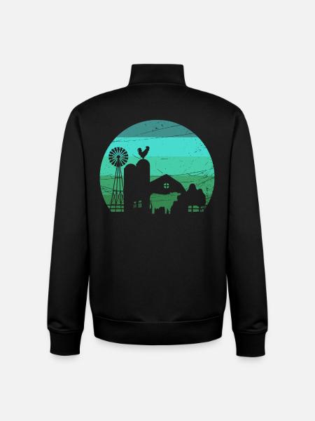 Bauernhof - Farm - Unisex Organic Zip Sweatshirt von Stanley/Stella - Schwarz