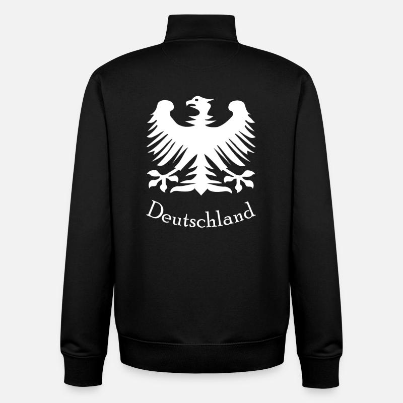 Deutschland Adler - Unisex Organic Zip Sweatshirt von Stanley/Stella - Schwarz