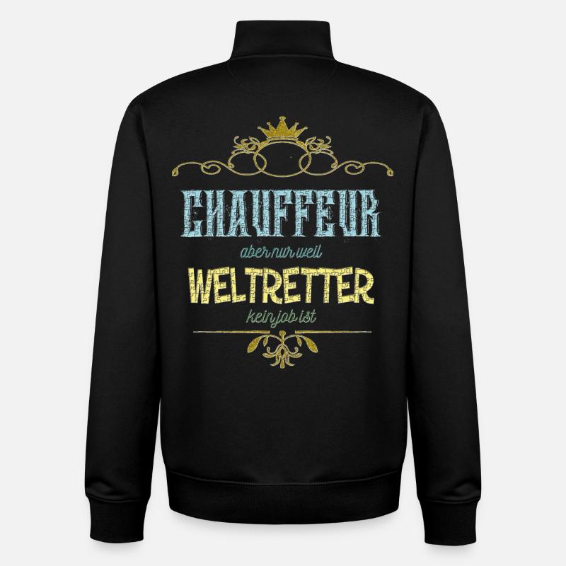 Chauffeur Weltretter - Unisex Organic Zip Sweatshirt von Stanley/Stella - Schwarz