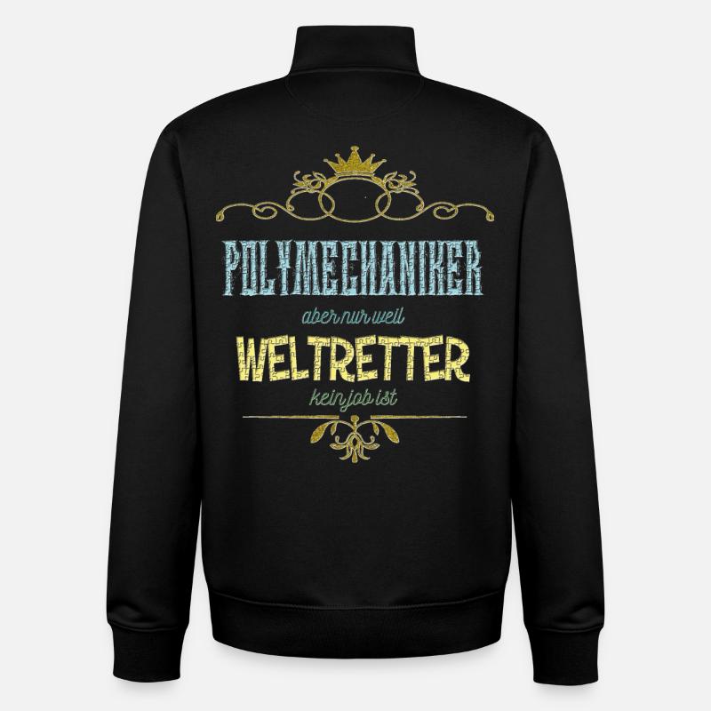 Polymechaniker Weltretter - Unisex Organic Zip Sweatshirt von Stanley/Stella - Schwarz