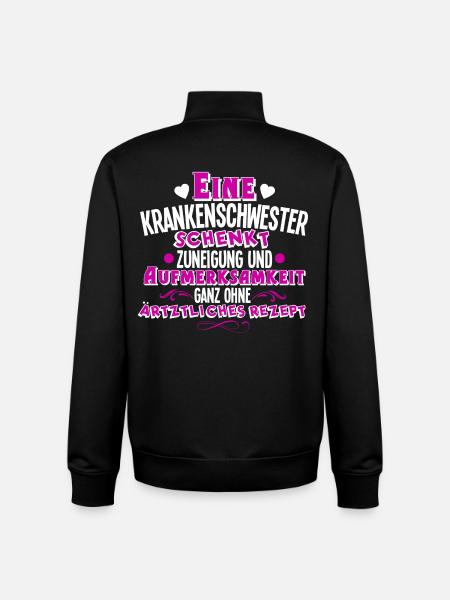 infirmière - Sweat zippé unisexe en coton bio Stanley/Stella - noir