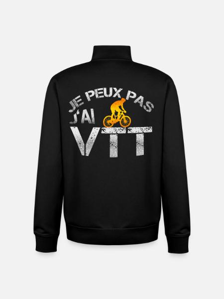 Vtt - Sweat zippé unisexe en coton bio Stanley/Stella - noir