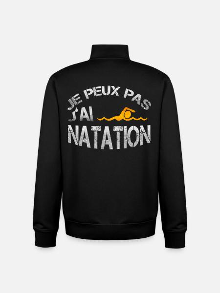 natation - Unisex Organic Zip Sweatshirt von Stanley/Stella - Schwarz