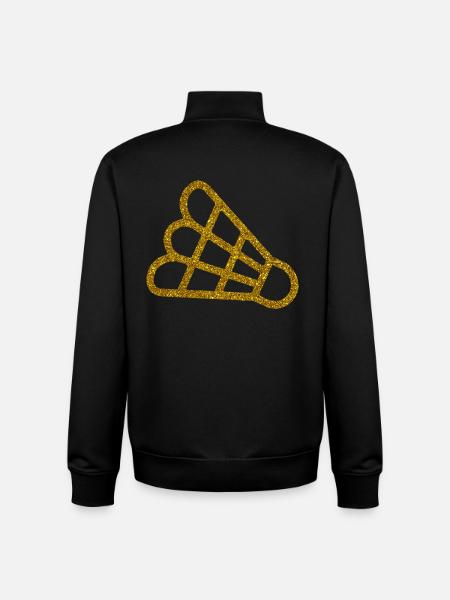Gold Badminton - Unisex Organic Zip Sweatshirt von Stanley/Stella - Schwarz