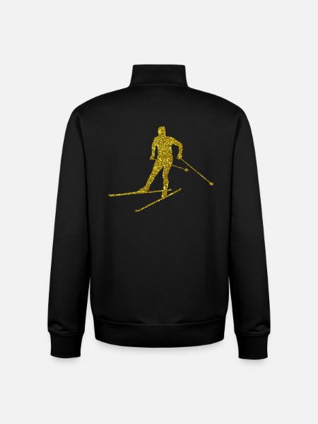 Gold Langlauf - Unisex Organic Zip Sweatshirt von Stanley/Stella - Schwarz