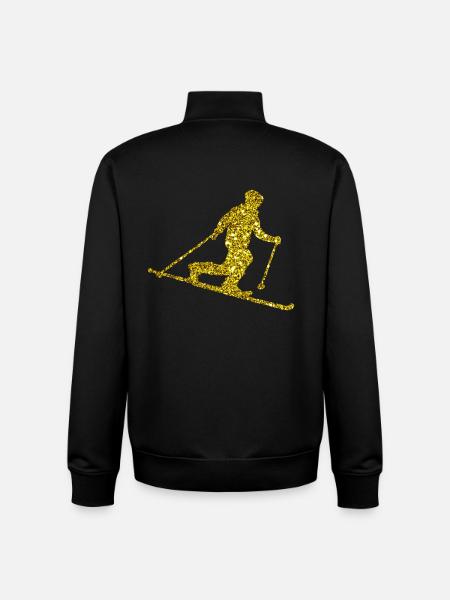 Gold Telemark - Unisex Organic Zip Sweatshirt von Stanley/Stella - Schwarz