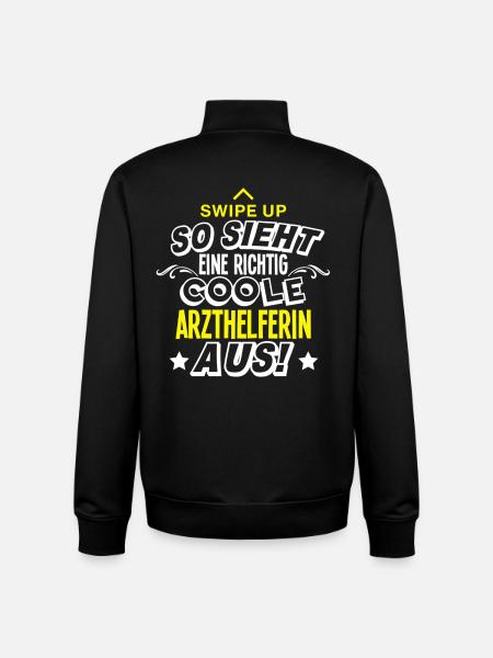 Arzthelferin - Unisex Organic Zip Sweatshirt von Stanley/Stella - Schwarz