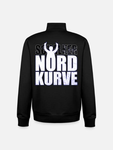 Schalke Nordkurve bogstaver gaveidee - Stanley/Stella unisex sweatshirt med lynlås i økologisk - sort