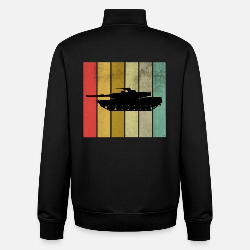 Panzer - Unisex Organic Zip Sweatshirt von Stanley/Stella - Schwarz