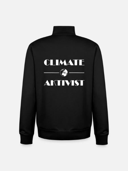 Climate Activist - Unisex Organic Zip Sweatshirt by Stanley/Stella - black