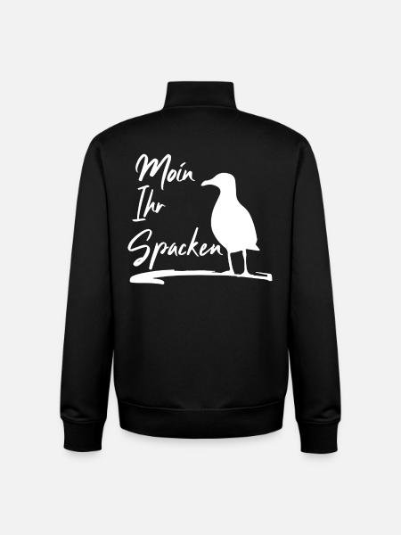 Moin Ihr Spacken - Unisex Organic Zip Sweatshirt von Stanley/Stella - Schwarz