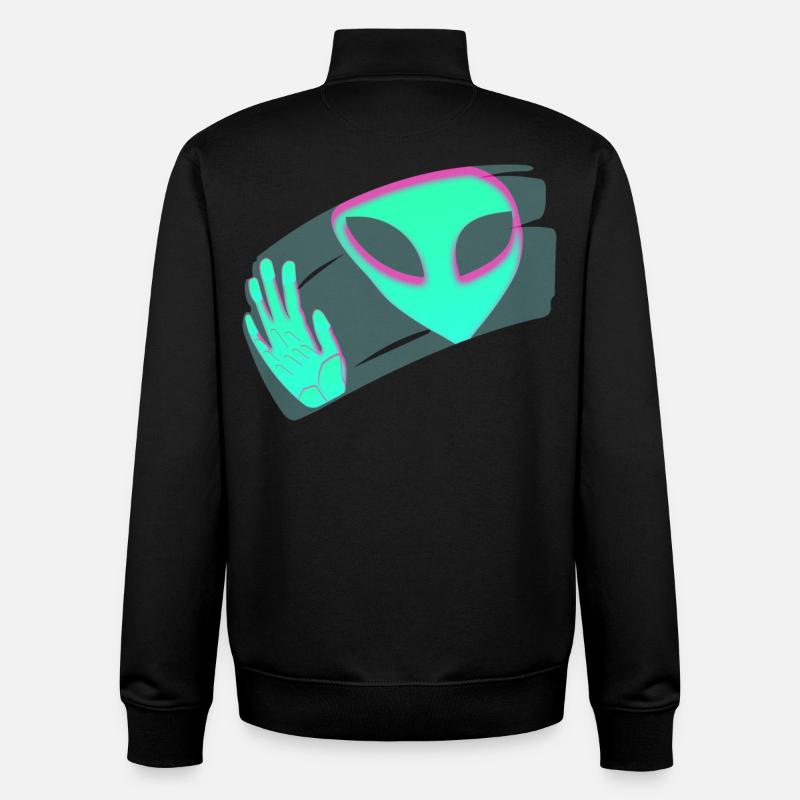 étranger - Sweat zippé unisexe en coton bio Stanley/Stella - noir