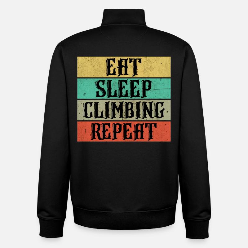 Climbing Klettern - Unisex Organic Zip Sweatshirt von Stanley/Stella - Schwarz