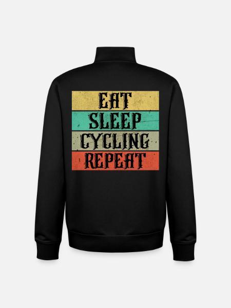 Cyclisme cyclisme - Sweat zippé unisexe en coton bio Stanley/Stella - noir