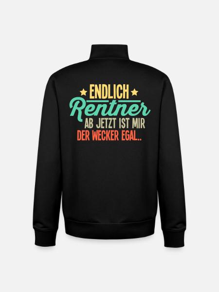 Rentner - Unisex Organic Zip Sweatshirt von Stanley/Stella - Schwarz