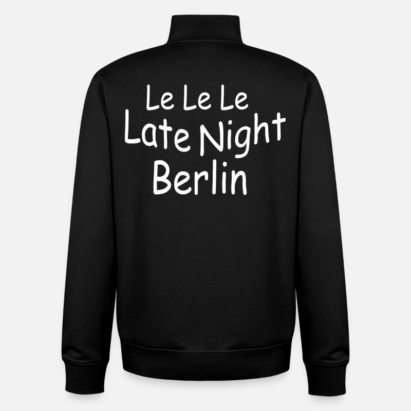 Le Le Le Late Night Berlin - Unisex Organic Zip Sweatshirt von Stanley/Stella - Schwarz