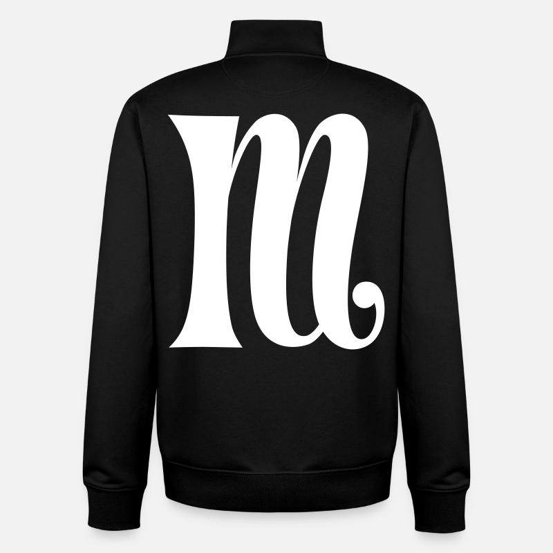 Magic M - Unisex Organic Zip Sweatshirt by Stanley/Stella - black