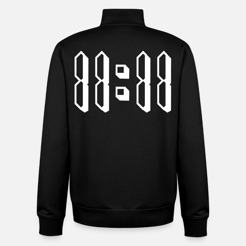 11:11 onze heures onze - Sweat zippé unisexe en coton bio Stanley/Stella - noir