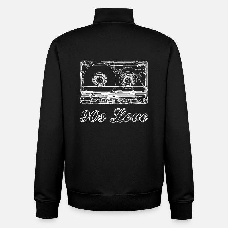 90er Jahre Kostüm - Unisex Organic Zip Sweatshirt von Stanley/Stella - Schwarz