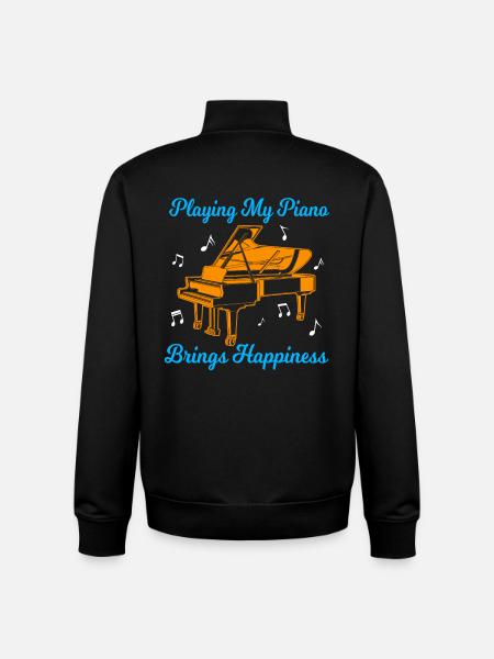 Pianist - Unisex Organic Zip Sweatshirt von Stanley/Stella - Schwarz