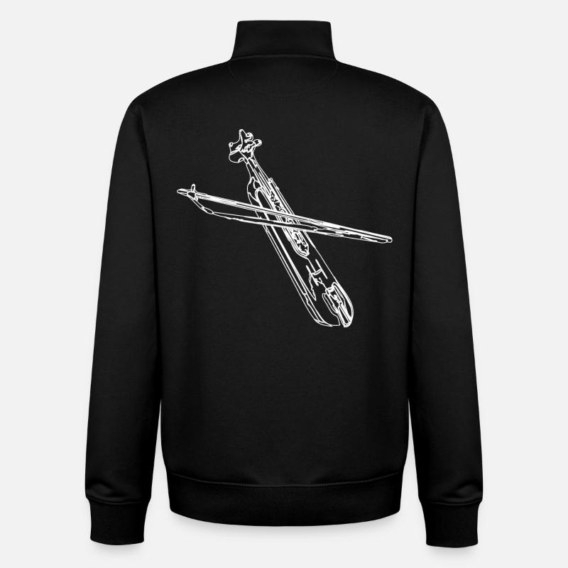 Kemence instrument - Unisex Organic Zip Sweatshirt by Stanley/Stella - black