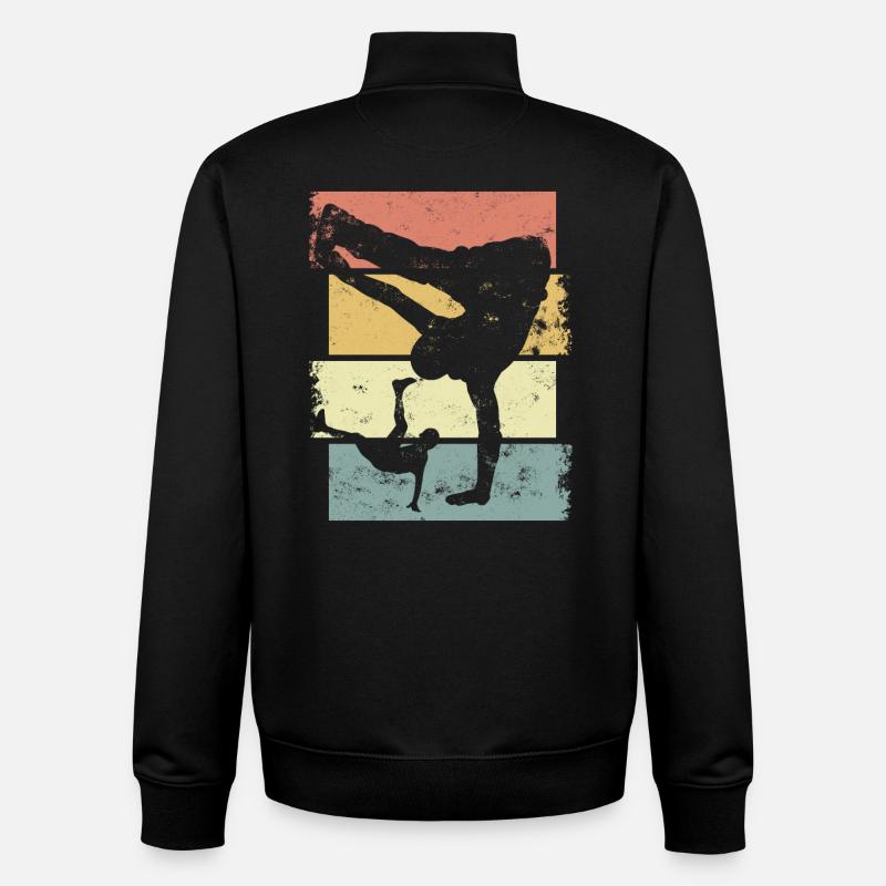 Breakdance - Unisex Organic Zip Sweatshirt von Stanley/Stella - Schwarz