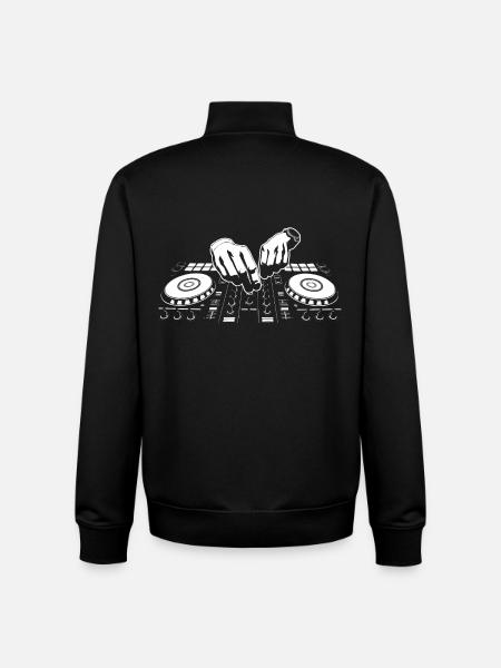 DJ - Sweat zippé unisexe en coton bio Stanley/Stella - noir