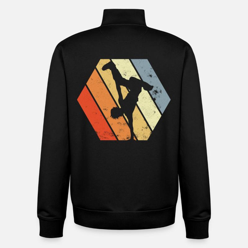 Breakdancer - Unisex Organic Zip Sweatshirt by Stanley/Stella - black