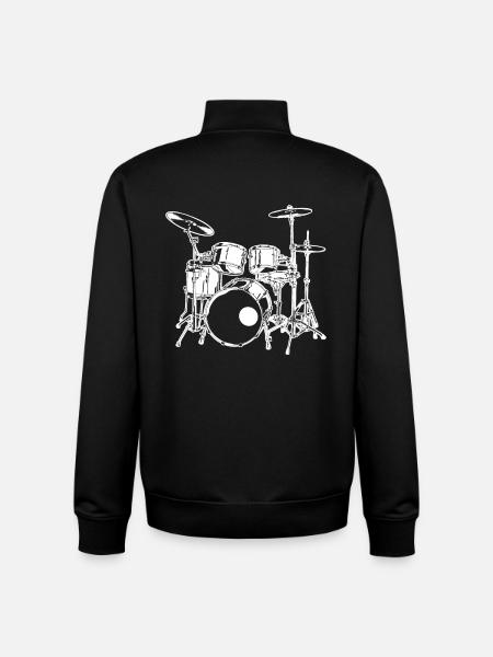Rock music - Unisex Organic Zip Sweatshirt by Stanley/Stella - black