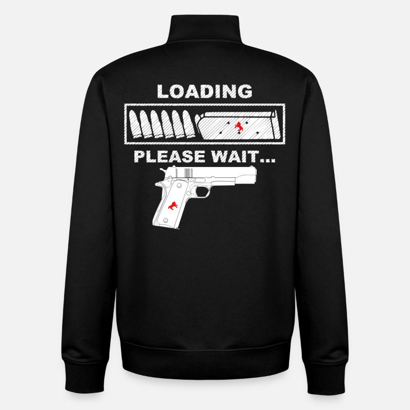 Propriétaire d’armes, 9mm - Sweat zippé unisexe en coton bio Stanley/Stella - noir