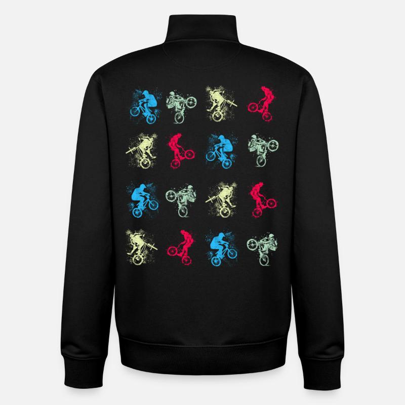 BMX / Bmx / bmx / gift idea / birthday - Unisex Organic Zip Sweatshirt by Stanley/Stella - black