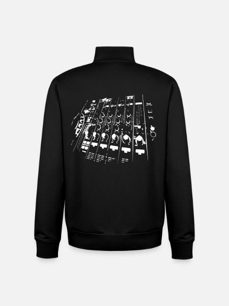 Disc-jockey - Sweat zippé unisexe en coton bio Stanley/Stella - noir