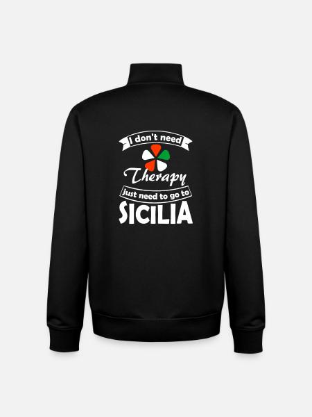 Sicily - Unisex Organic Zip Sweatshirt by Stanley/Stella - black