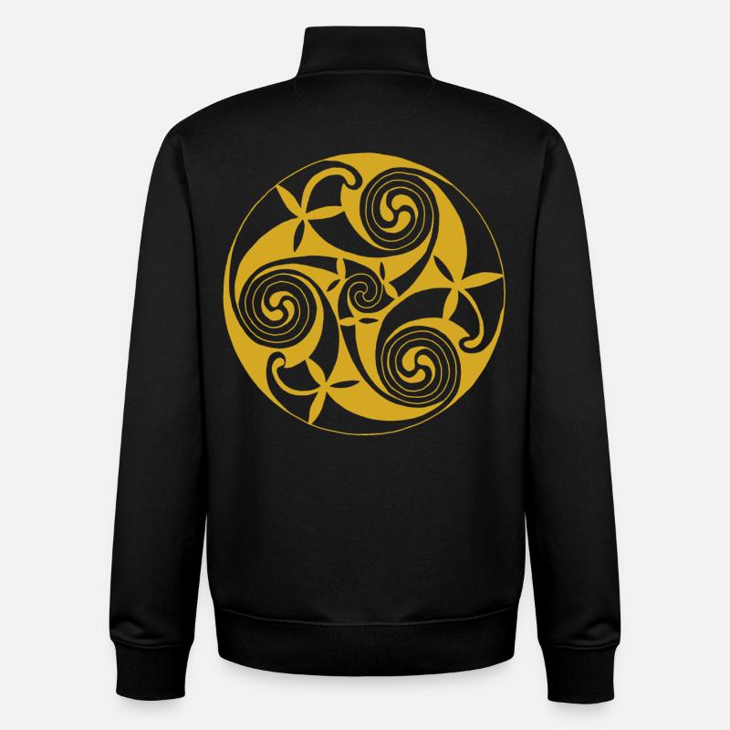 Natursymbol - Unisex Organic Zip Sweatshirt von Stanley/Stella - Schwarz