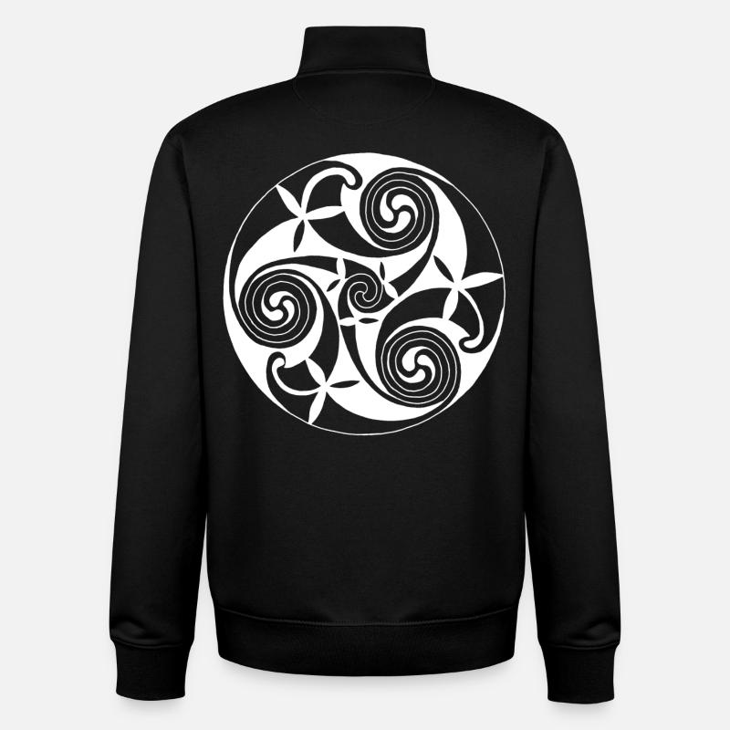 Natursymbol - Unisex Organic Zip Sweatshirt von Stanley/Stella - Schwarz