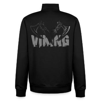 Viking Axe AX Symbol Vikings Vikings Vikings - Unisex Organic Zip Sweatshirt by Stanley/Stella - black - Back - AI Model Male 185 light (185cm)
