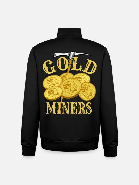 Gold digger - Unisex Organic Zip Sweatshirt by Stanley/Stella - black