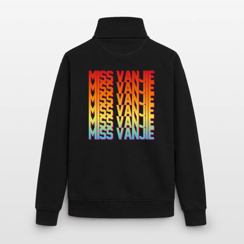 Fräulein Vanjie! Meme Regenbogenfarbe Text Unisex Organic Zip Sweatshirt von Stanley/Stella
