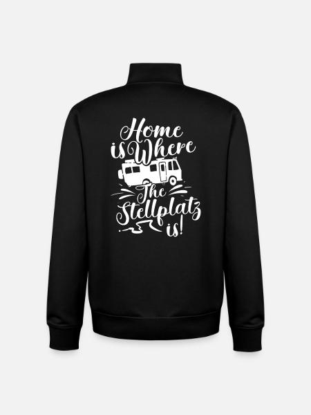 Camper Camping - Unisex Organic Zip Sweatshirt von Stanley/Stella - Schwarz