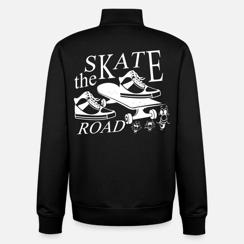 Skater - Unisex Organic Zip Sweatshirt von Stanley/Stella - Schwarz