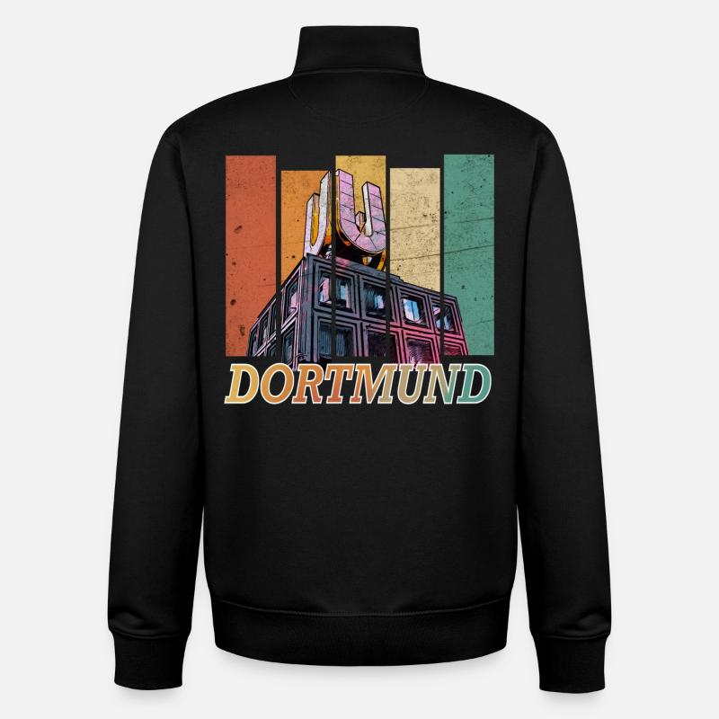 Dortmund - Unisex Organic Zip Sweatshirt by Stanley/Stella - black