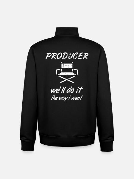 Videoproduzent - Unisex Organic Zip Sweatshirt von Stanley/Stella - Schwarz