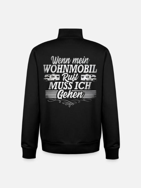 Camping Campen - Unisex Organic Zip Sweatshirt von Stanley/Stella - Schwarz