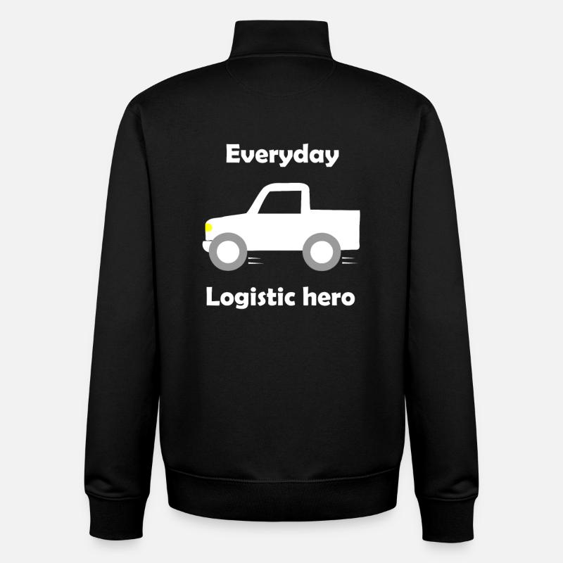 Logistique et transport - Sweat zippé unisexe en coton bio Stanley/Stella - noir