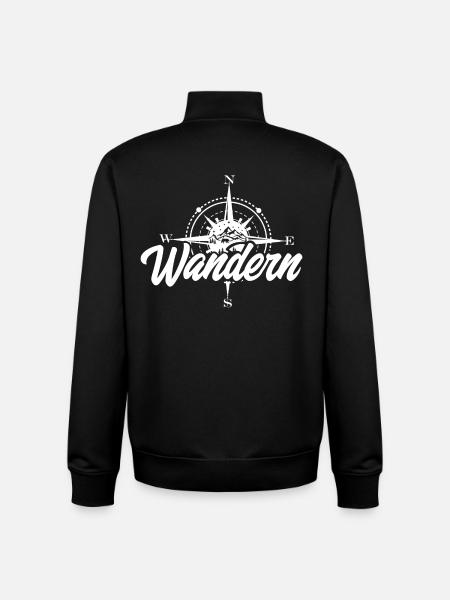 Wandern - Unisex Organic Zip Sweatshirt von Stanley/Stella - Schwarz