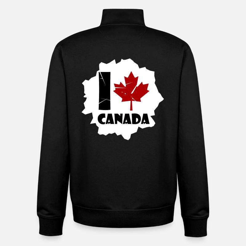 Canada - Unisex Organic Zip Sweatshirt by Stanley/Stella - black