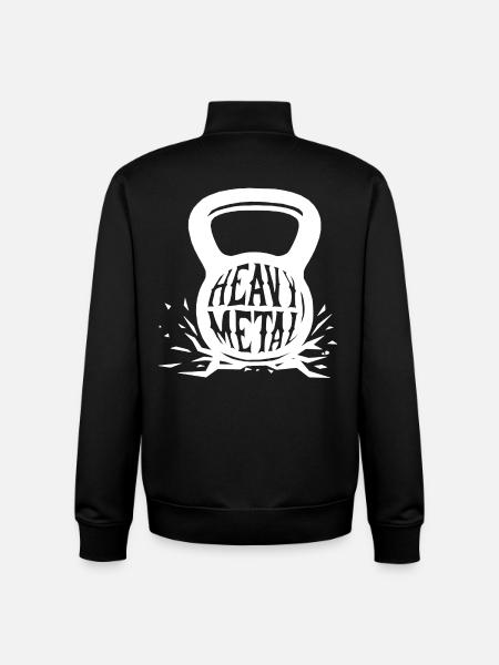 Heavy metal - Unisex Organic Zip Sweatshirt by Stanley/Stella - black