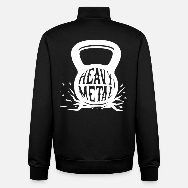 Heavy Metal - Unisex Organic Zip Sweatshirt von Stanley/Stella - Schwarz