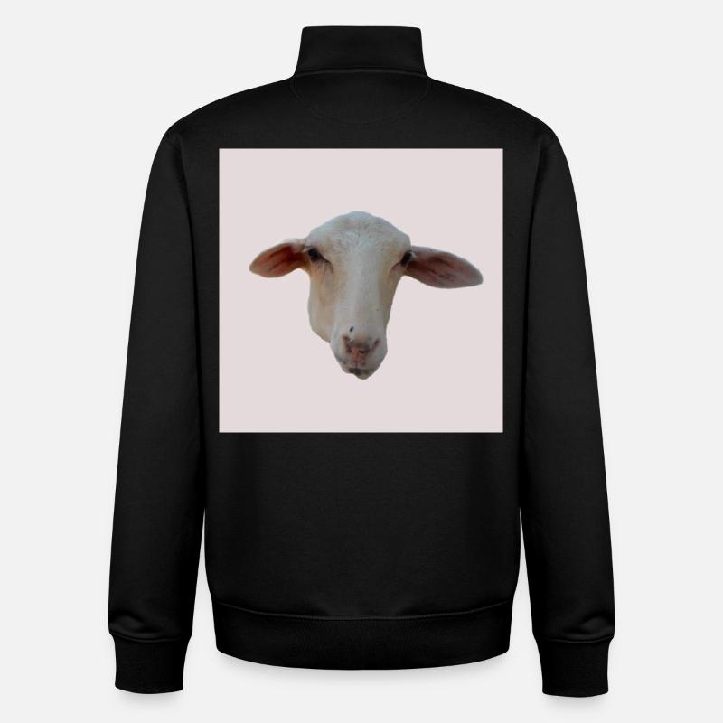 Schaf - Unisex Organic Zip Sweatshirt von Stanley/Stella - Schwarz